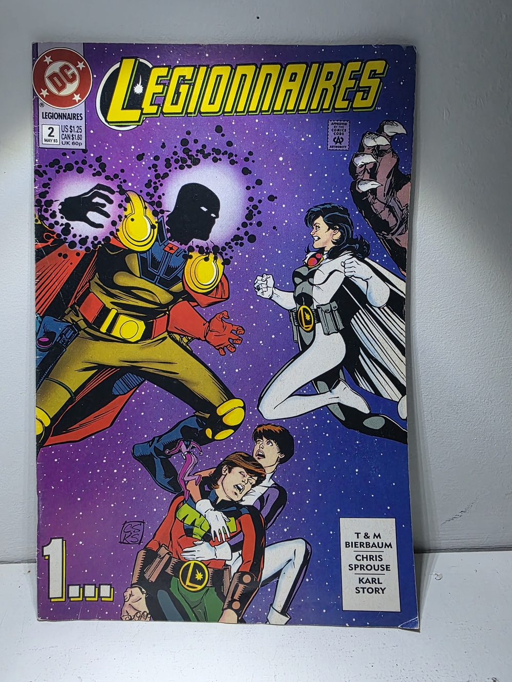 DC Legionnaires Issue with Purple Space-Style Cover Art